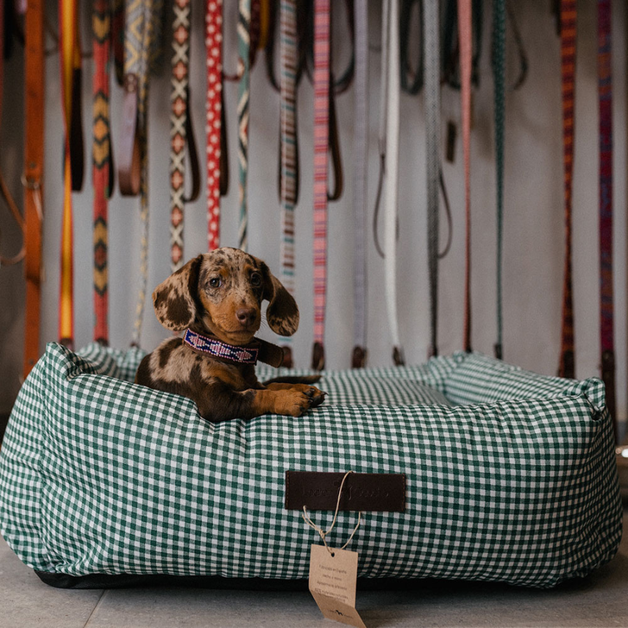 CAMA IMPERMEABLE VICHY VERDE - M, , large Imagen numero 2